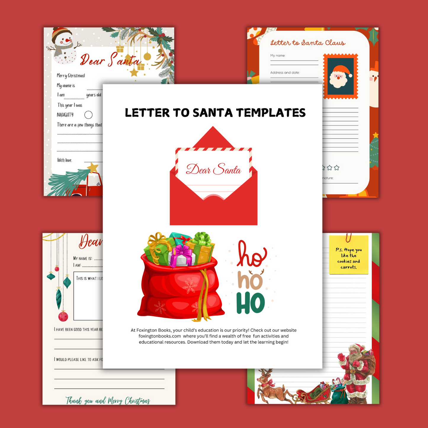 Digital Letters to Santa Template