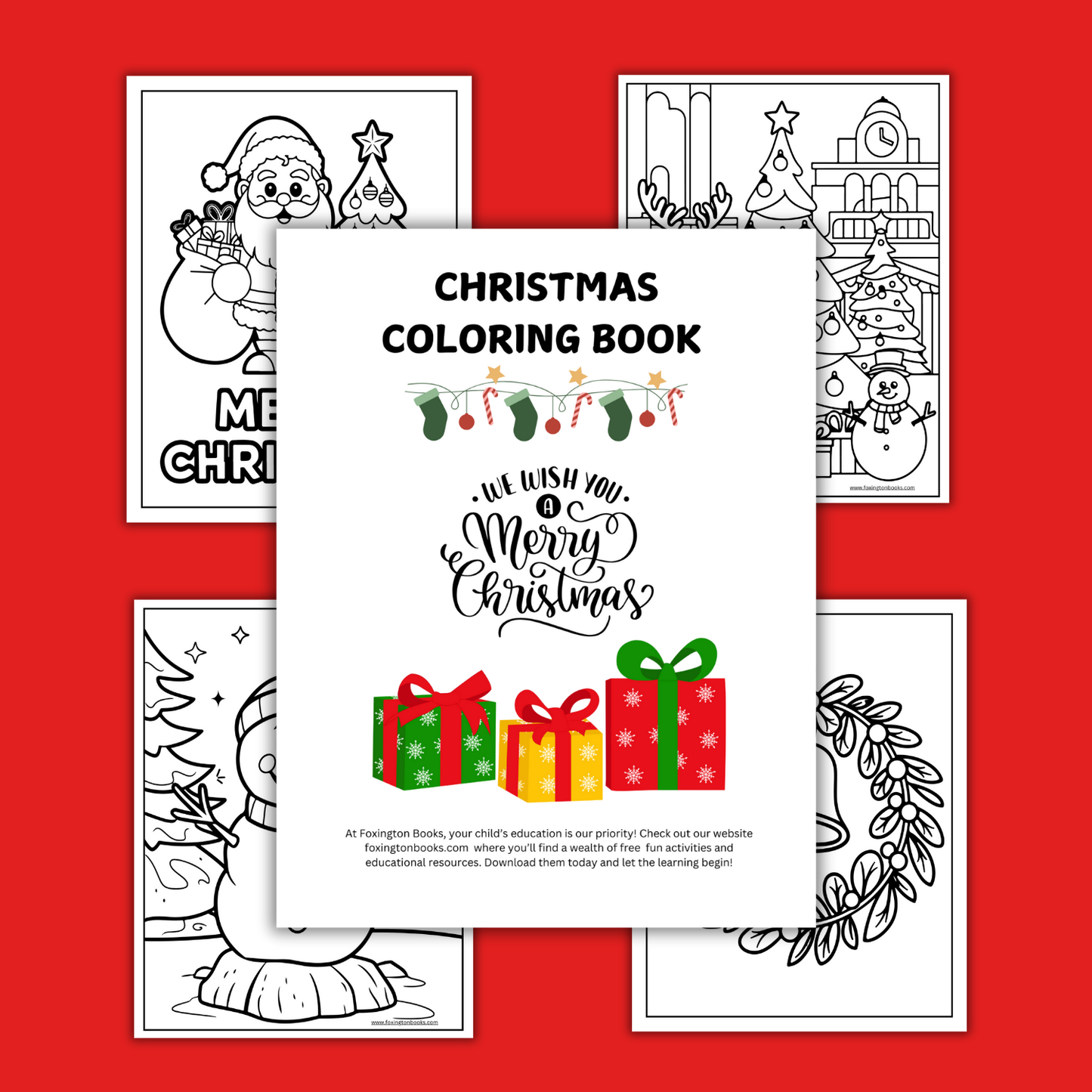 Digital Christmas Coloring Book