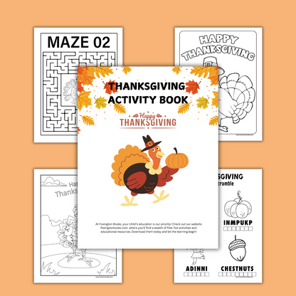 Digital Kids Thanksgiving Activity Book