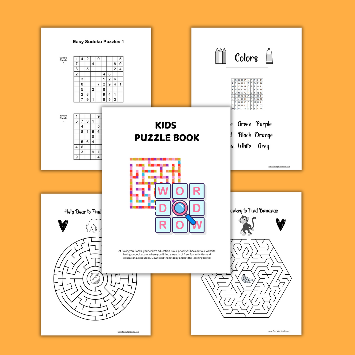 Free Digital Kids Puzzle Book