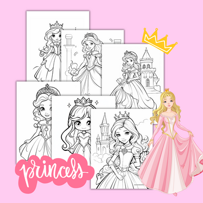 Digital Kids Princess Coloring Book