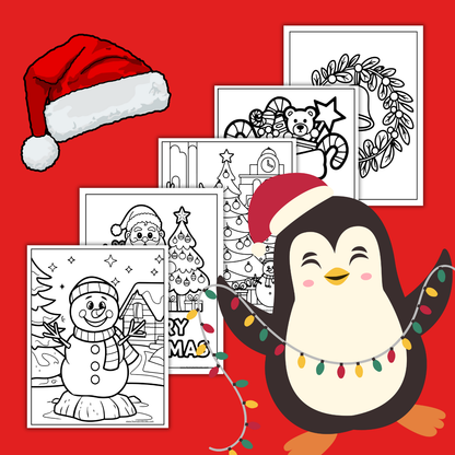 Digital Christmas Coloring Book