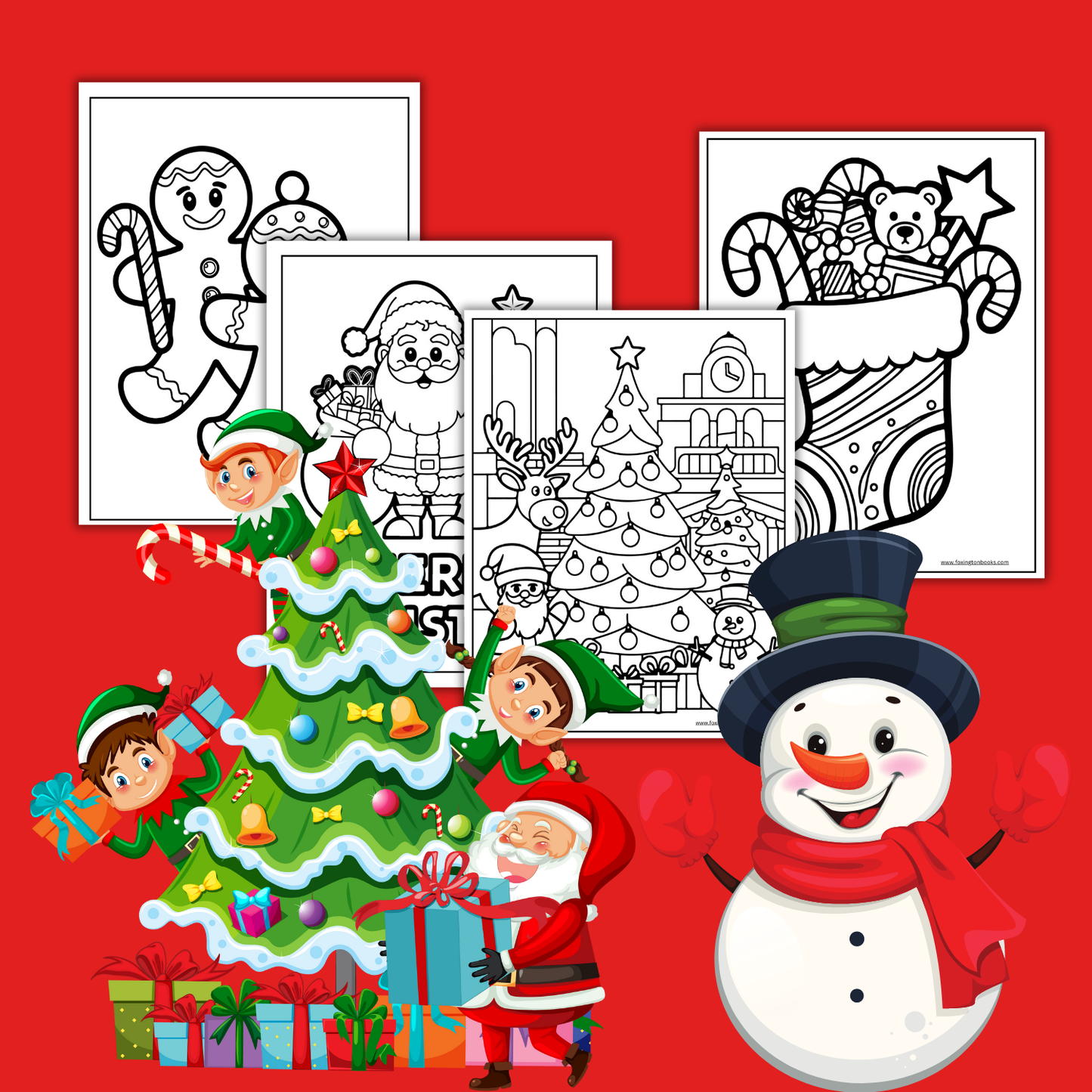 Digital Christmas Coloring Book