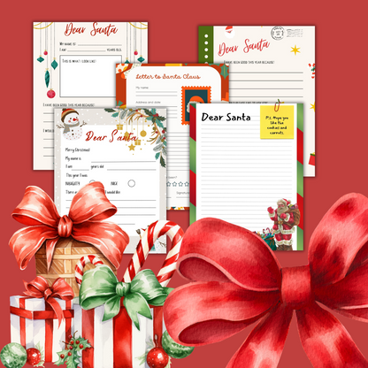 Digital Letters to Santa Template