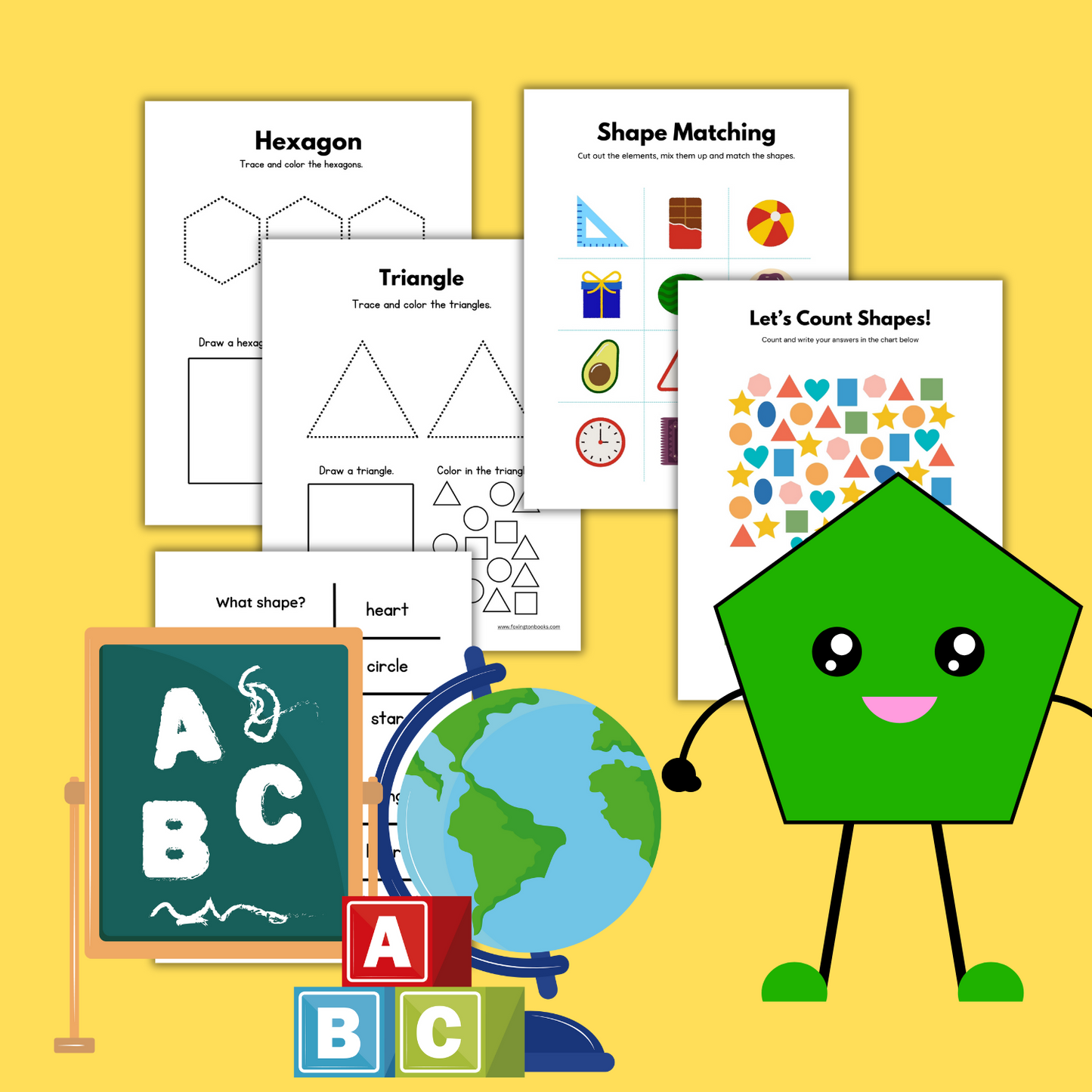 Digital Kids Kindergarten Shapes Workbook